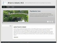 Tablet Screenshot of brianaslamimd.com